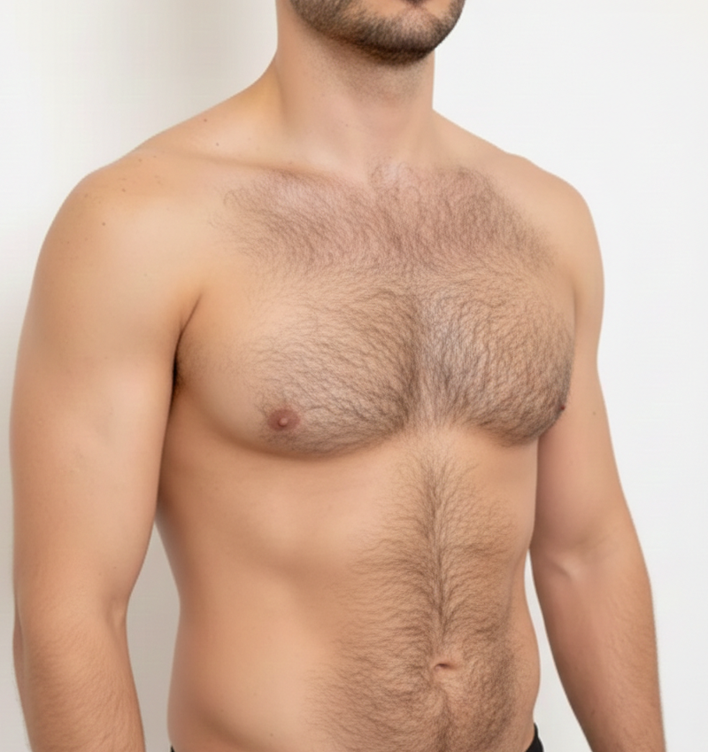 Before Laser Hair Removal Result