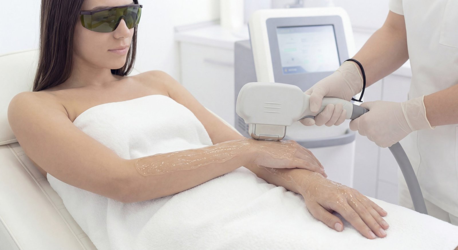 Female Half Arms Laser Treatment
