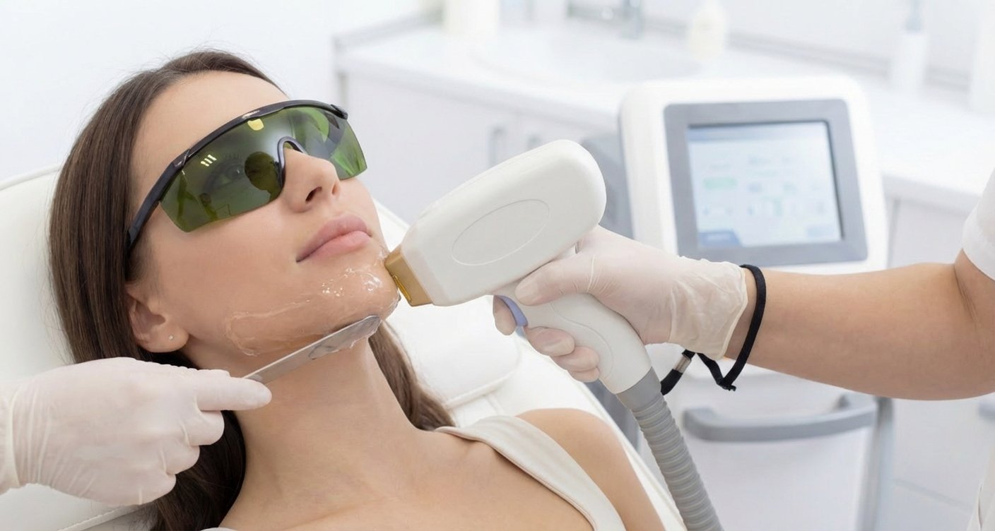 Female Side Face Laser Treatment