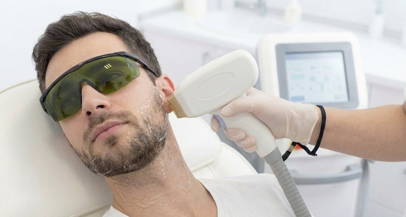 Male Side Face Laser Treatment