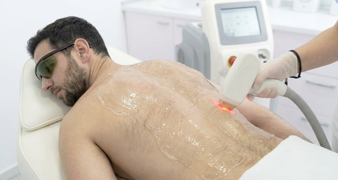Male Full Back Laser Treatment