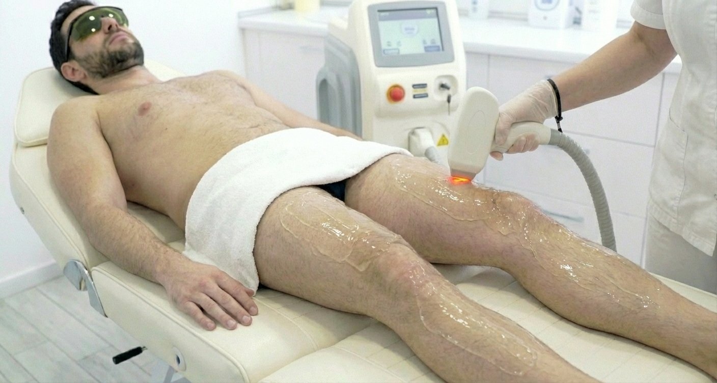 Men's Half Legs Laser Treatment